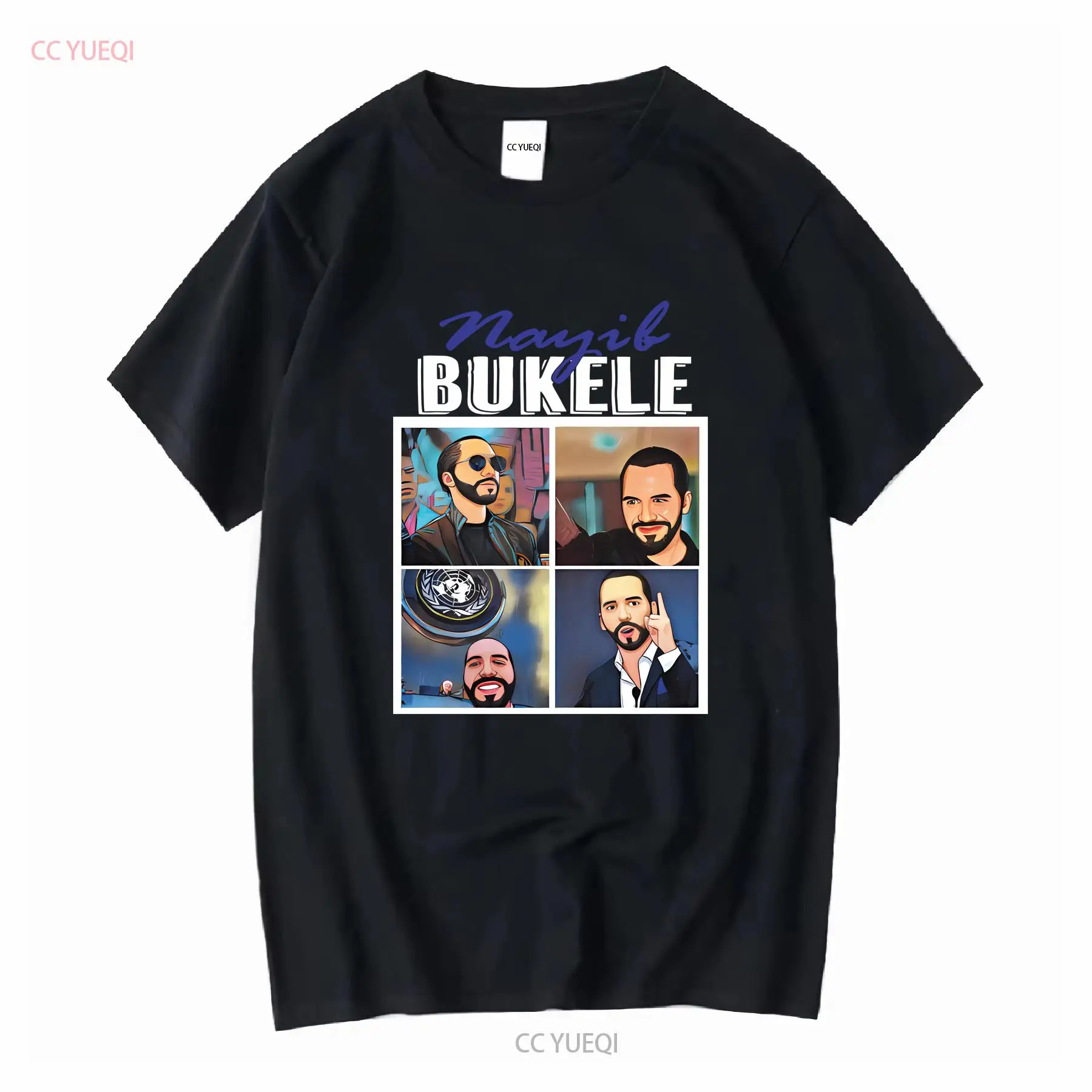 Men'S Fashion Everyday - Nayib Bukele Tシャツエルサルバドル大統領ヴィンテージ洗浄デザイナー服ファッション通気性トップ日常着カジュアル