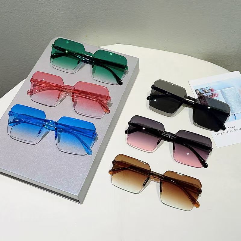 Men'S Fashion Glasses - ニューヴィンテージフレームレスサングラス ファッションPCフレームサングラス 高級ブランドデザインアイウェア 男女兼用ゴーグル