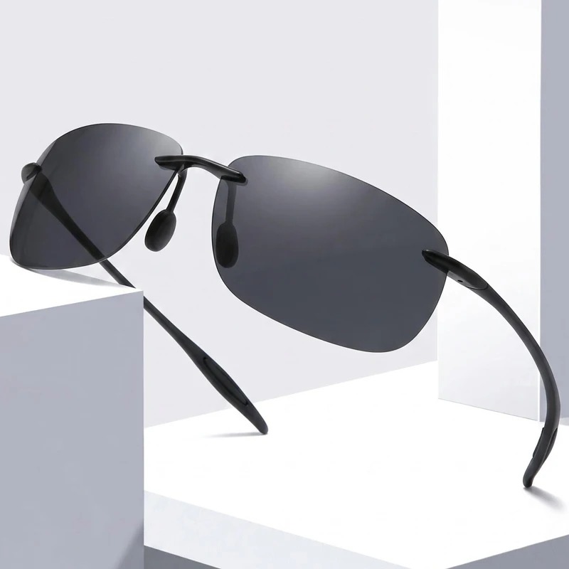 Men'S Fashion Glasses - 新製品TR90偏光サングラス 男女兼用 フレームレス ドライバー用 ドライビングサングラス ファッション