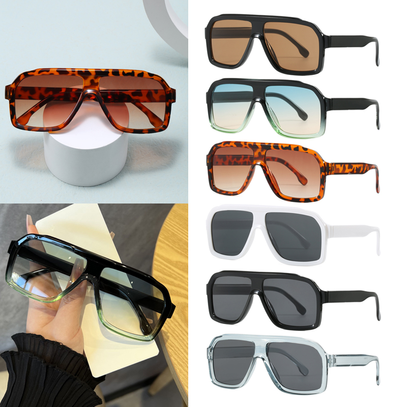 Men'S Fashion Glasses - オーバーサイズスクエア型アンチライトメガネ 男女兼用 厚フレーム ブランドアイウェア ファッションシック ポリゴン