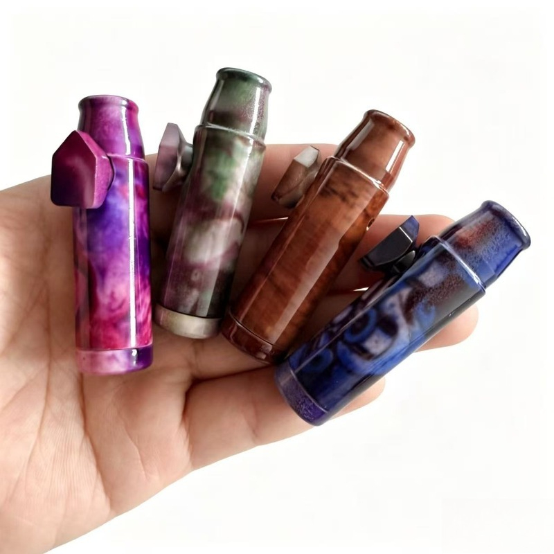 Men'S Fashion Accessories - 4 個 8 個アルミ合金ファッション嗅ぎタバコ瓶金属嗅ぎタバコパイプチューブポータブルさまざまな色喫煙パイプアクセサリー男性ギフト
