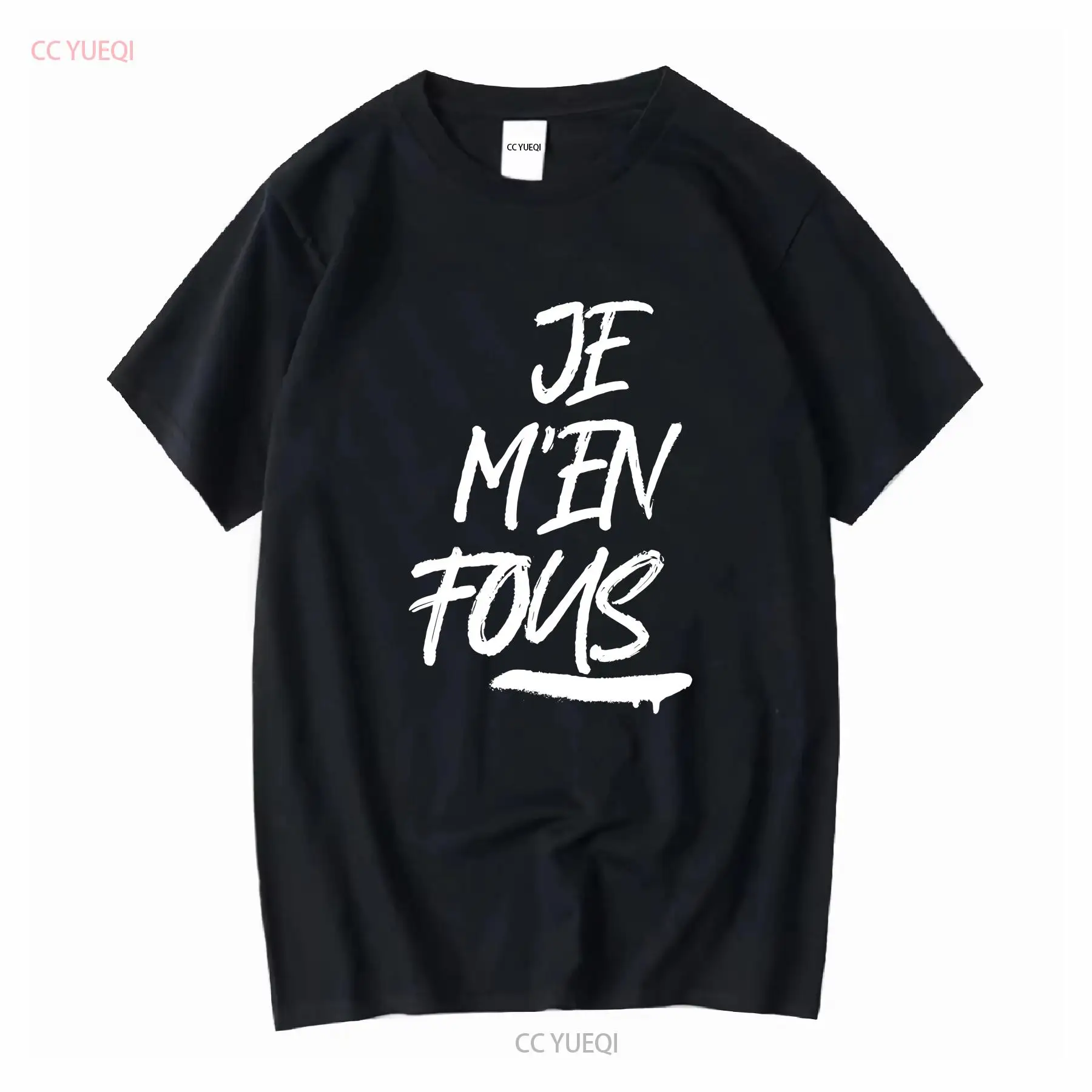 Men'S Fashion Everyday - Tシャツ je m'en fous zadig 長袖または半袖ヴィンテージウォッシュオム少しファッションスタイリッシュなトップス日常着ストリートウェア