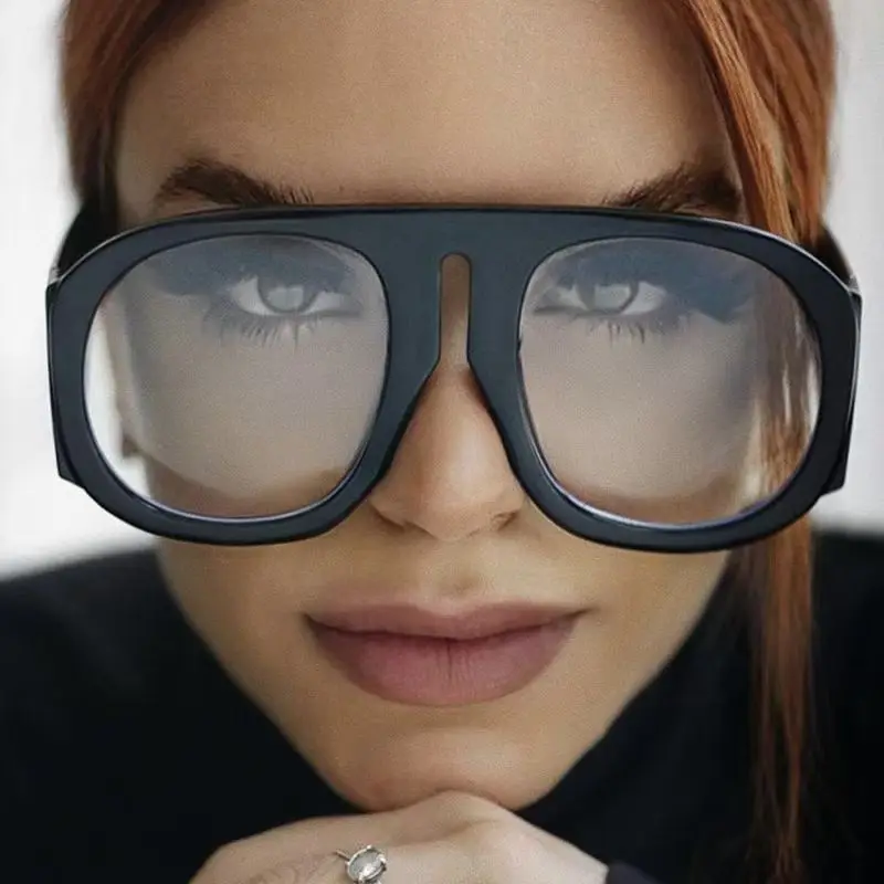 Men'S Fashion Luxury Brands - ヴィンテージ風の高級ブランド製サングラス。オーバーサイズのパイロット型で、男女問わず着用でき、大きなフレームが特徴。UV400カット。