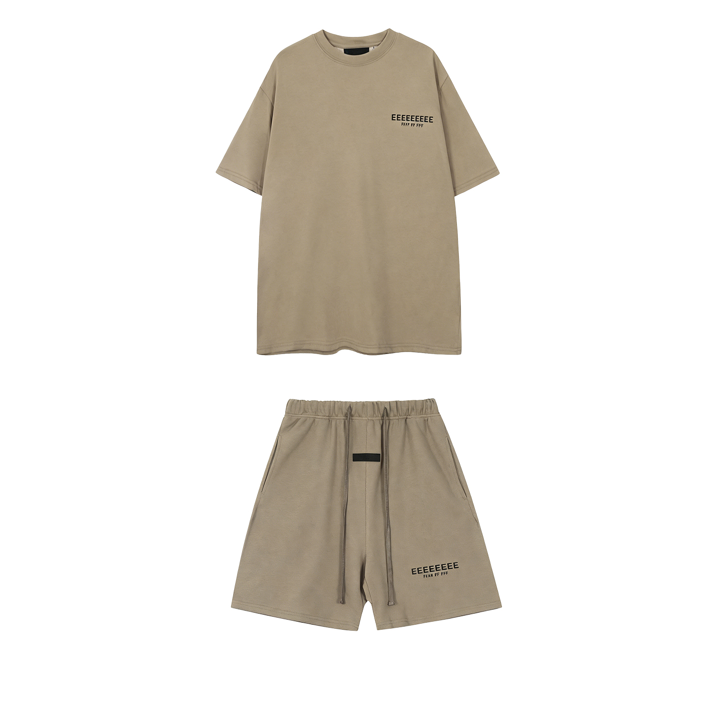 Men'S Fashion Luxury Brands - 2SP クラシックブランド高品質メンズ Tシャツセット高級デザインメタリックテクスチャレターコットン Tシャツカップルルーズショーツスーツ