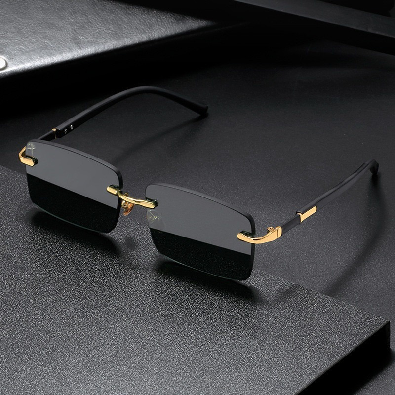 Men'S Fashion Glasses - レトロサングラス メンズ ブランド デザイナー ファッション リムレス