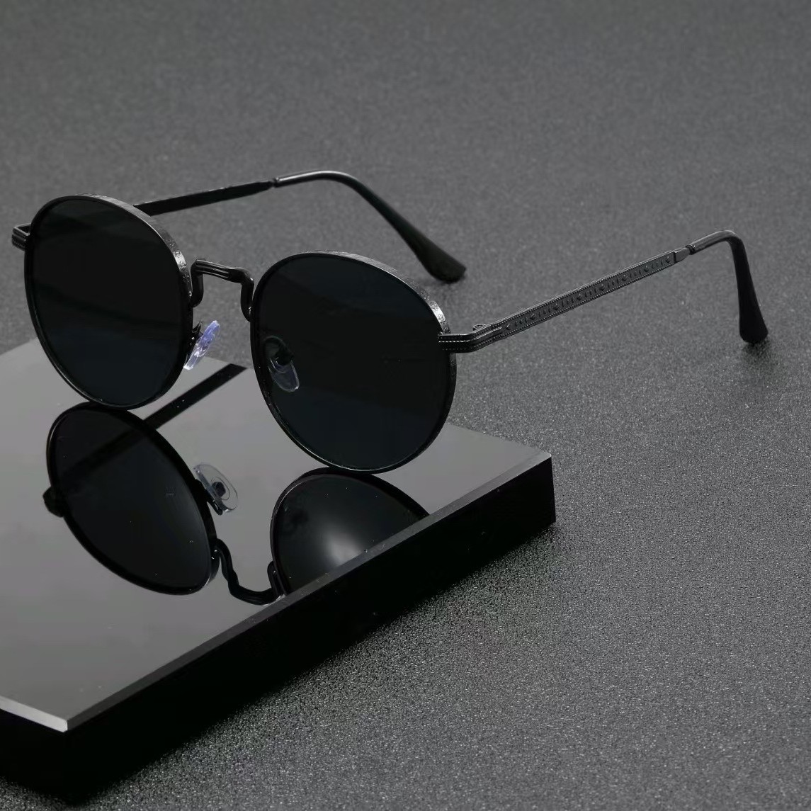 Men'S Fashion Glasses - ファッションクラシックラウンドサングラス メンズ レディース ヴィンテージメタル アウトドア ドライビング