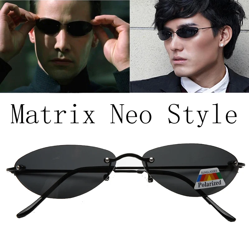 Men'S Fashion Rimless Glasses - 2026年偏光超軽量ファッションパイロットザ・マトリックス・ネオサングラスリムレスメンズドライビングブランドデザインサングラスデソルUV400