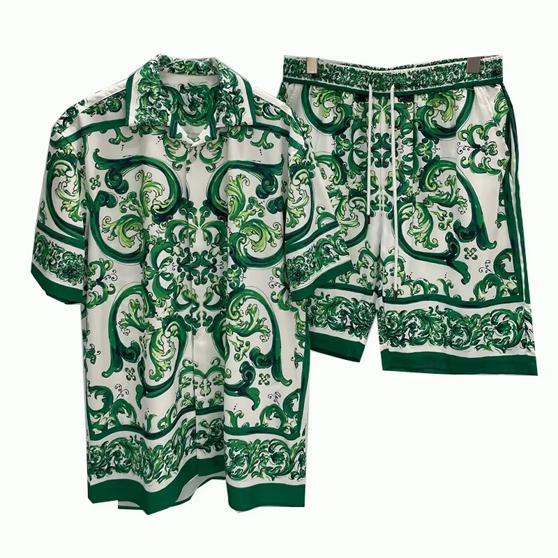2026年夏 デジタルプリント カジュアル 半袖 メンズシャ - Men'S Fashion Essentials のレビューと価格