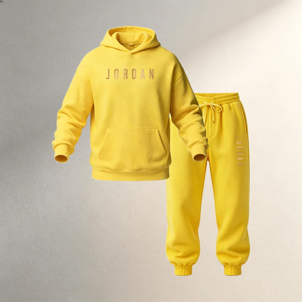メンズ服 2ピース プルオーバーフーディー 秋冬 スポーツカ - Men'S Fashion Loose Pants のレビューと価格