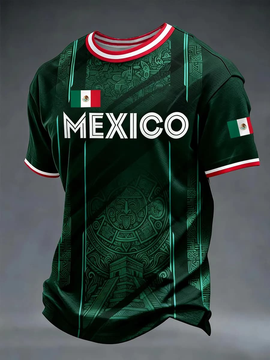 2026年 メンズ メキシコ 3Dプリント サッカーユニフォ - Mens Fashion Mexico のレビューと価格