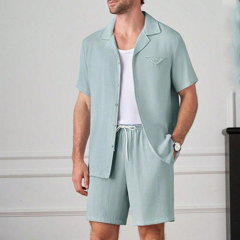 2026年夏 メンズカジュアルスポーツ 無地スーツ 半袖シャ - Mens Fashion Suits のレビューと価格