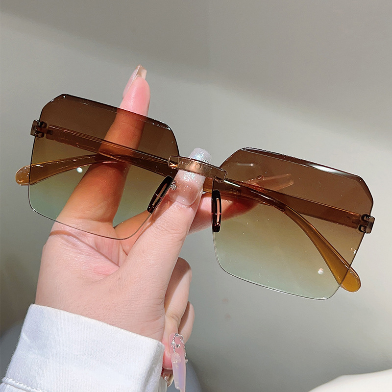 ニューヴィンテージフレームレスサングラス ファッションPCフ - Men'S Fashion Glasses のレビューと価格
