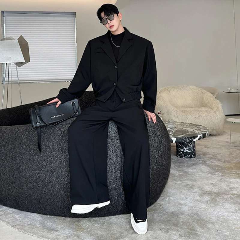 LUZHEN 春のブレザーネックカジュアルジャケット メンズ - Men'S Fashion Loose Pants のレビューと価格