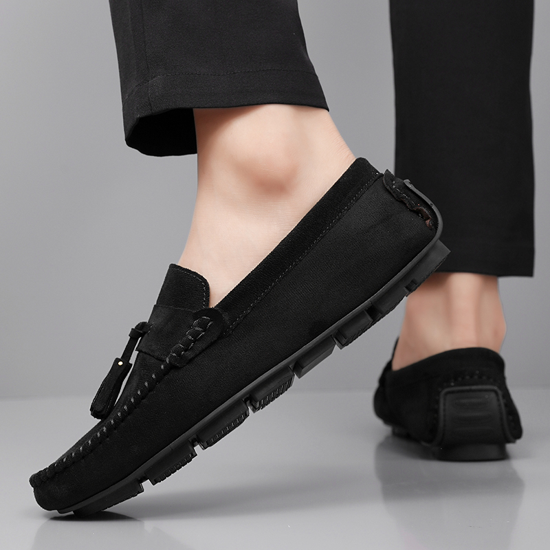 クラシックタッセルメンズローファー、快適なスエードレザーカジ - Men'S Fashion Loafers のレビューと価格
