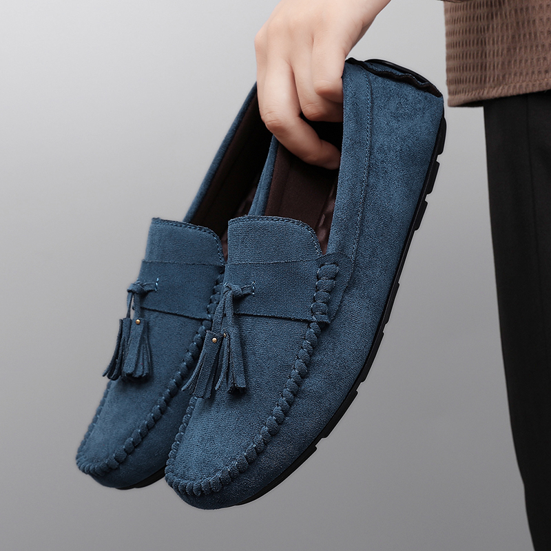 クラシックタッセルメンズローファー、快適なスエードレザーカジ - Men'S Fashion Loafers のレビューと価格