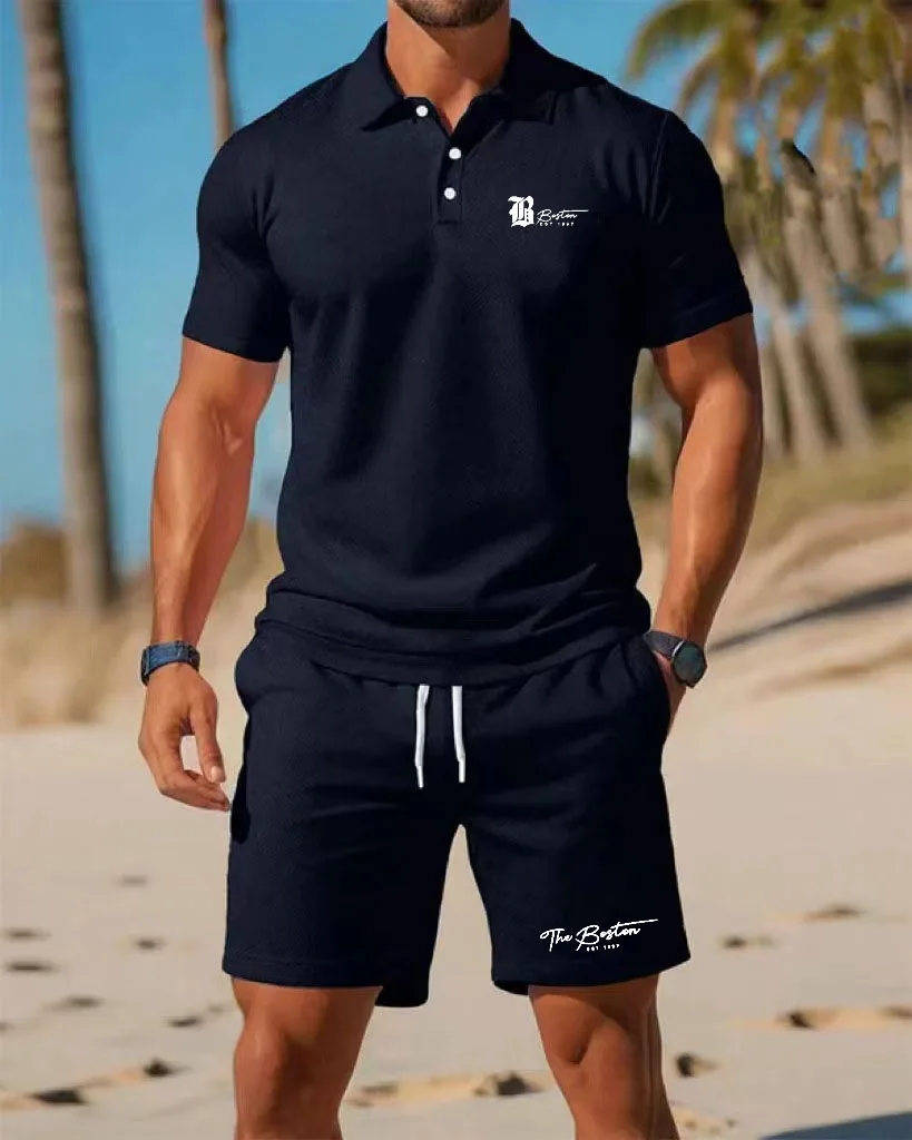 夏の新作メンズポロシャツセット カジュアルスポーティー クー - Men'S Fashion Essentials のレビューと価格