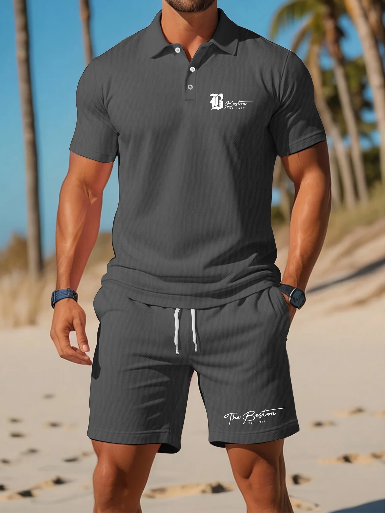 夏の新作メンズポロシャツセット カジュアルスポーティー クー - Men'S Fashion Essentials のレビューと価格