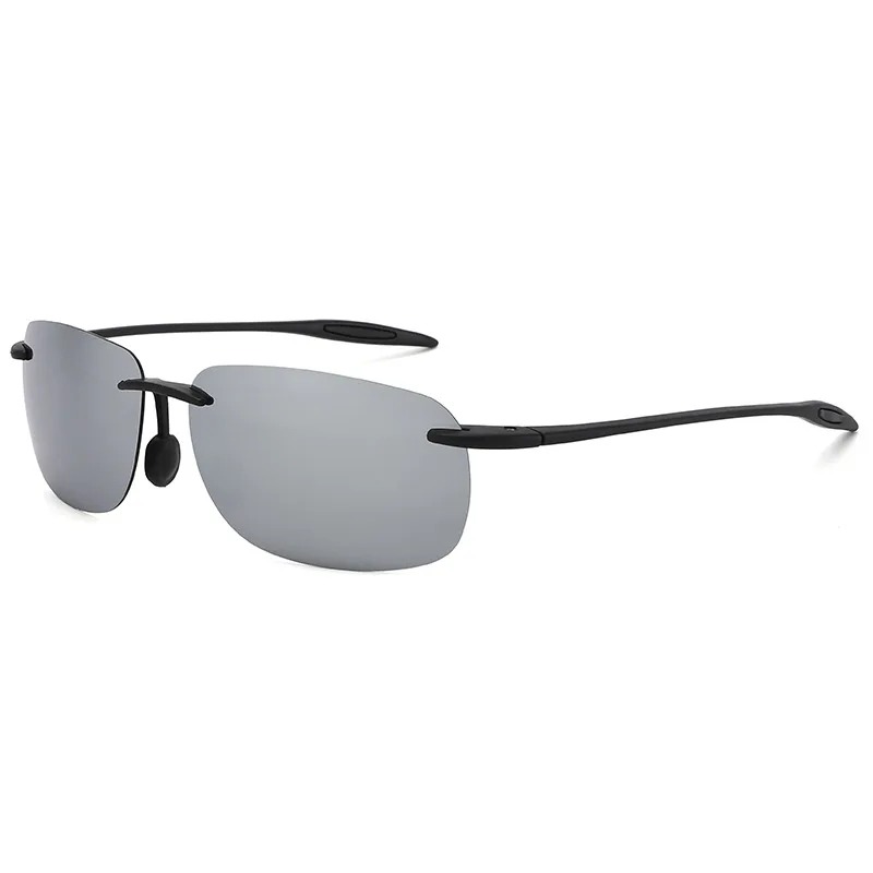 新製品TR90偏光サングラス 男女兼用 フレームレス ドライ - Men'S Fashion Glasses のレビューと価格