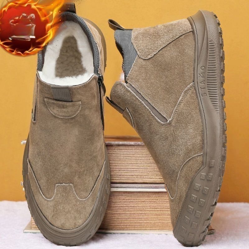 冬のメンズシューズ豪華な暖かい綿の靴ファッションハイトップカ - Men'S Fashion Loafers のレビューと価格