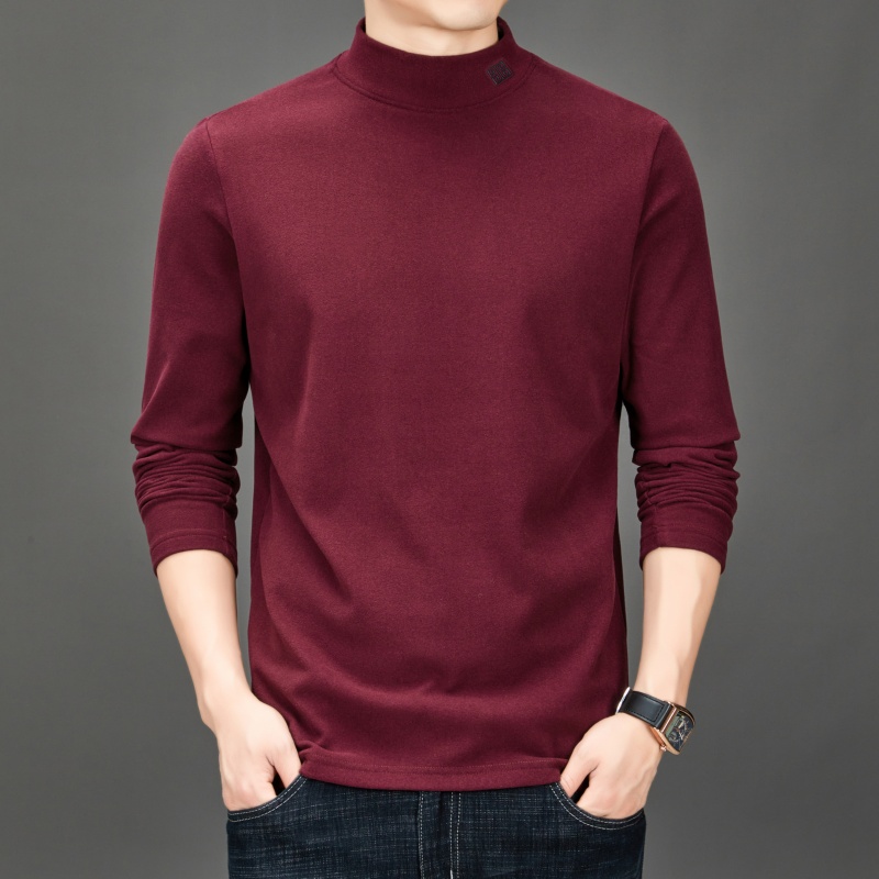 メンズファッショントレンド 無地セミハイネックベースTシャツ - Fashion Mens Shirt のレビューと価格