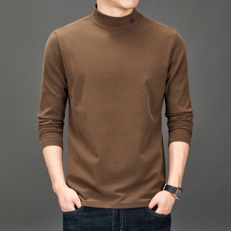 メンズファッショントレンド 無地セミハイネックベースTシャツ - Fashion Mens Shirt のレビューと価格