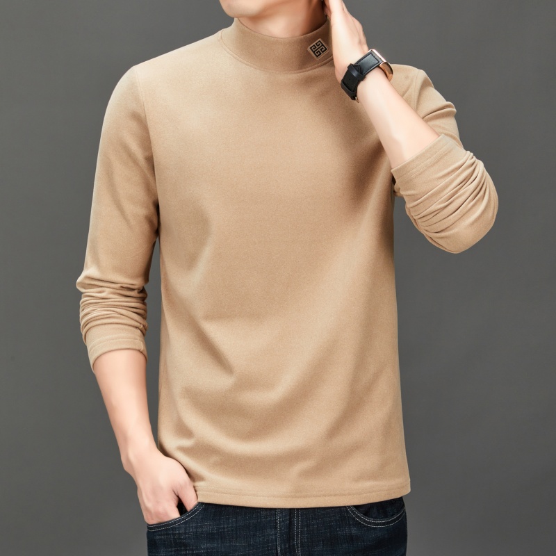 メンズファッショントレンド 無地セミハイネックベースTシャツ - Fashion Mens Shirt のレビューと価格