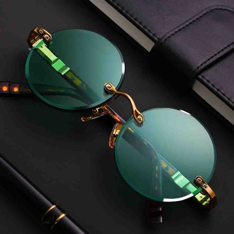 ファッション性の高い、クラシックなデザインのフレームレスサン - Men'S Fashion Glasses のレビューと価格