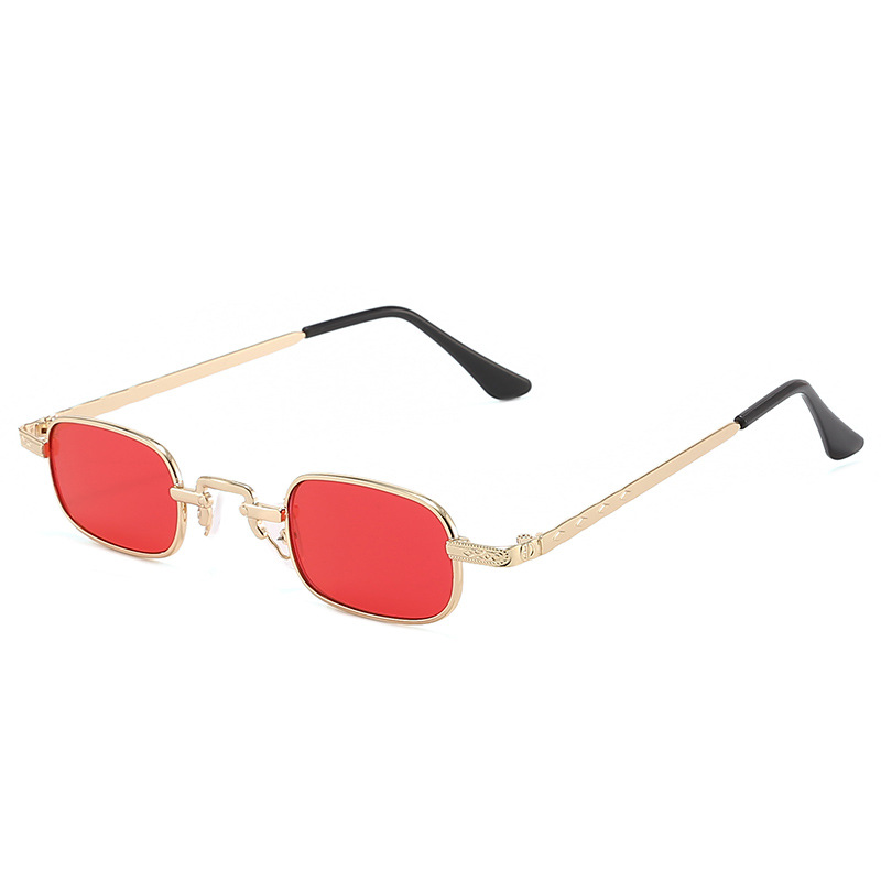 新しいスモールフレームスクエアサングラス、トレンディでカラフ - Men'S Fashion Glasses のレビューと価格