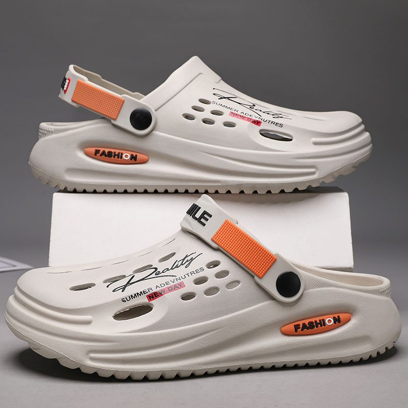 メンズスリッパ EVA ホールメンズミュールノンスリップスリ - Mens Fashion Mullet のレビューと価格