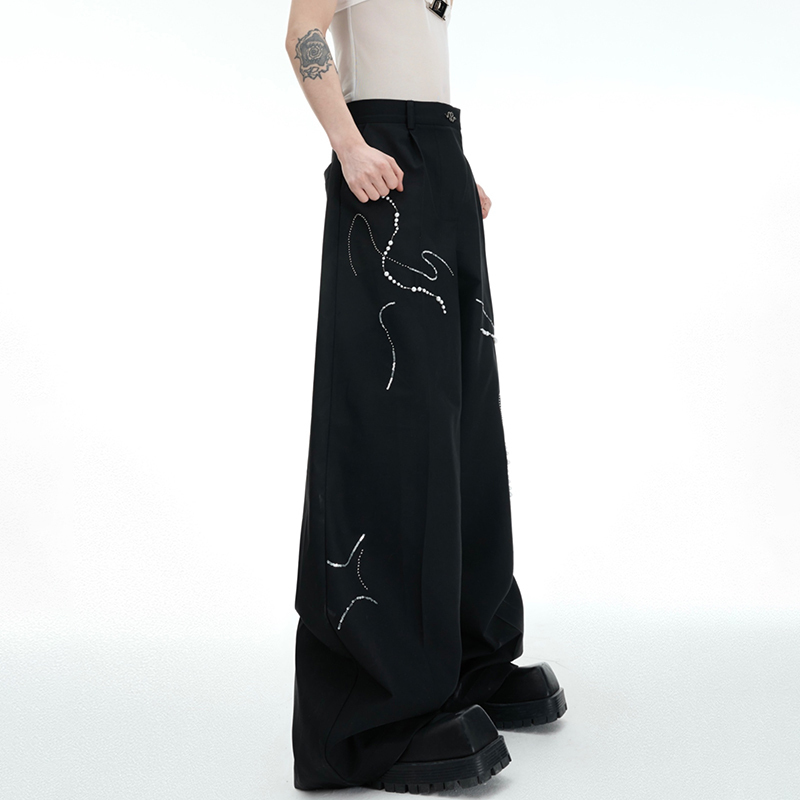 LUZHEN チェーンパッドパール 2026 装飾付きショル - Men'S Fashion Loose Pants のレビューと価格