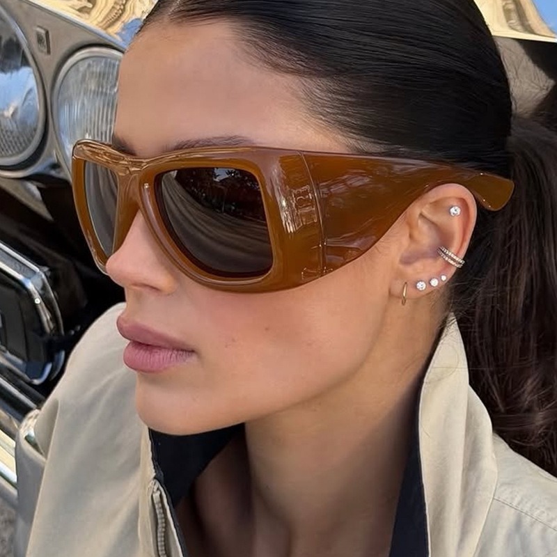 ヴィンテージオーバーサイズスクエアY2Kサングラス メンズ  - Men'S Fashion Glasses のレビューと価格