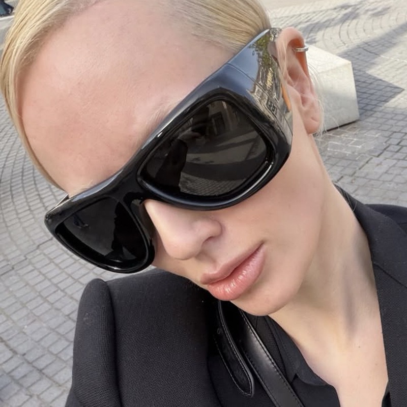 ヴィンテージオーバーサイズスクエアY2Kサングラス メンズ  - Men'S Fashion Glasses のレビューと価格