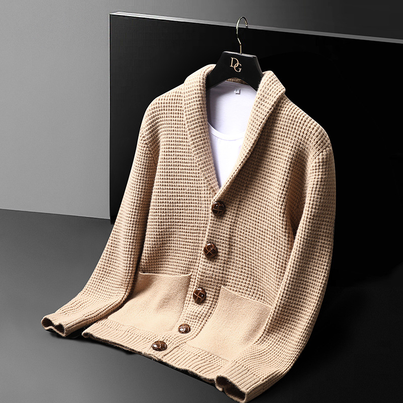 高級ラグジュアリーニットジャケット、メンズ用新作長袖セーター - Mens Fashion Mullet のレビューと価格
