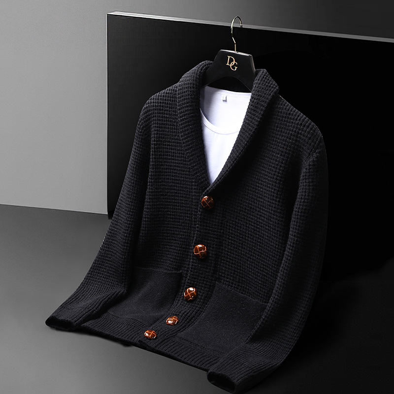 高級ラグジュアリーニットジャケット、メンズ用新作長袖セーター - Mens Fashion Mullet のレビューと価格