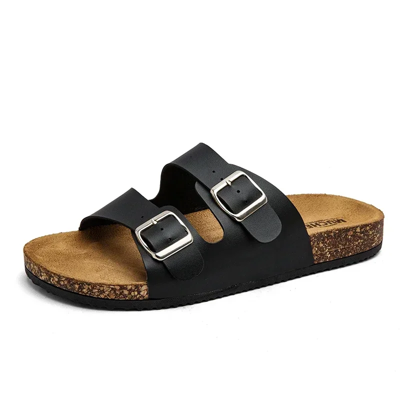 ファッションクラシックユニセックススリッパ快適な夏のコルク靴 - Mens Fashion Mullet のレビューと価格