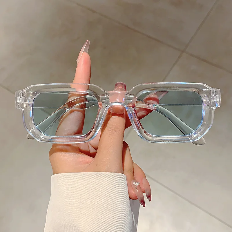 ヴィンテージ長方形フレームサングラスアウトドアマンサングラス - Men'S Fashion Glasses のレビューと価格