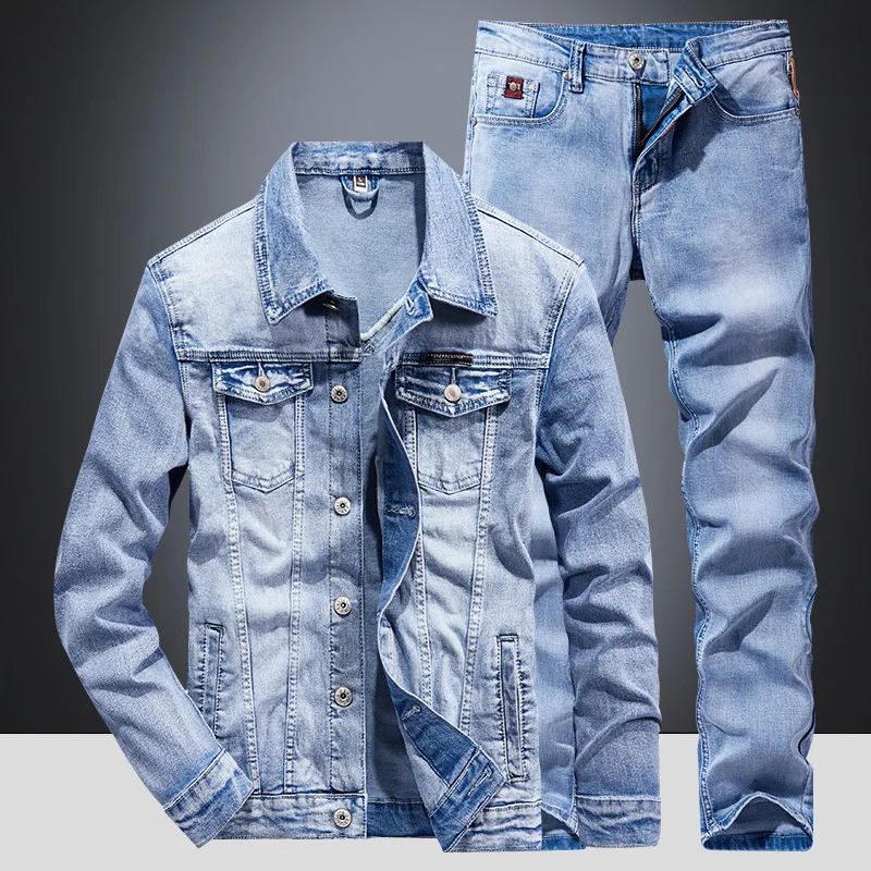 2026年ファッションカジュアルメンズデニムジャケットセット - Men'S Fashion Loose Pants のレビューと価格
