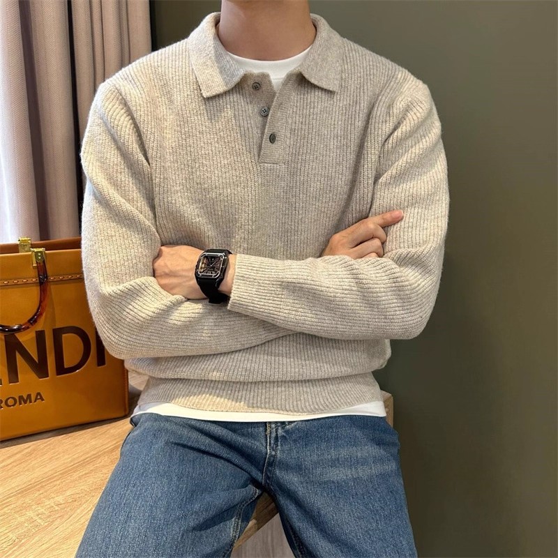 ニットプルオーバー、メンズ、カジュアルセーター、秋・冬、韓国 - Mens Fashion Mullet のレビューと価格