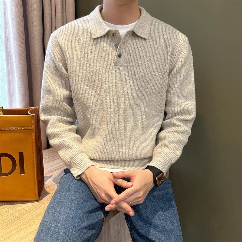 ニットプルオーバー、メンズ、カジュアルセーター、秋・冬、韓国 - Mens Fashion Mullet のレビューと価格