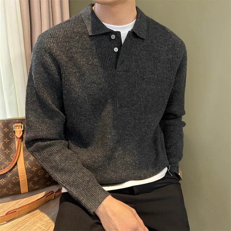 ニットプルオーバー、メンズ、カジュアルセーター、秋・冬、韓国 - Mens Fashion Mullet のレビューと価格