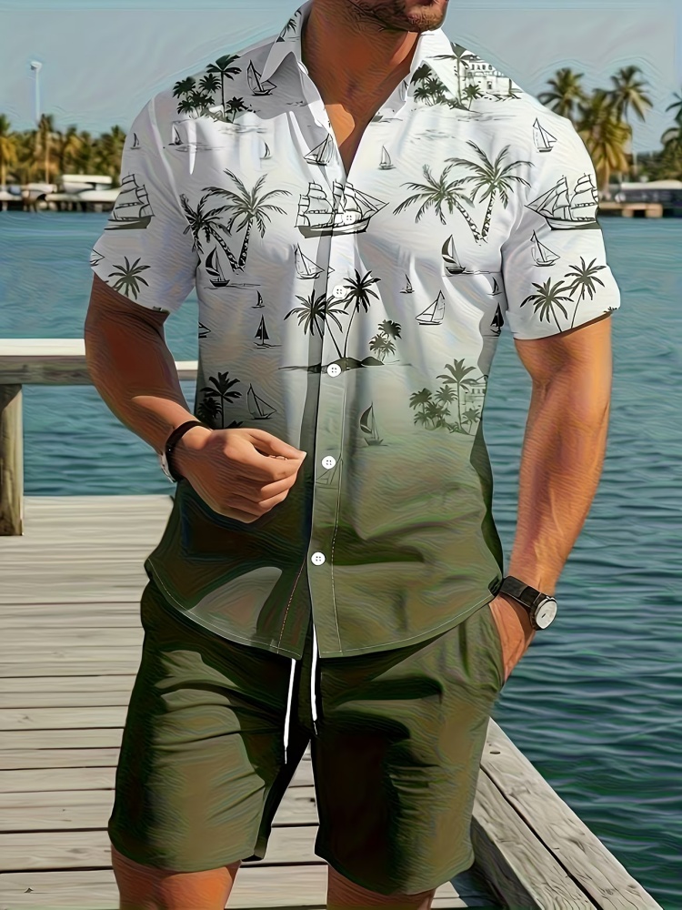 ファッション夏 2 ピーストラックスーツカジュアルルーズ半袖 - Mens Fashion Suits のレビューと価格