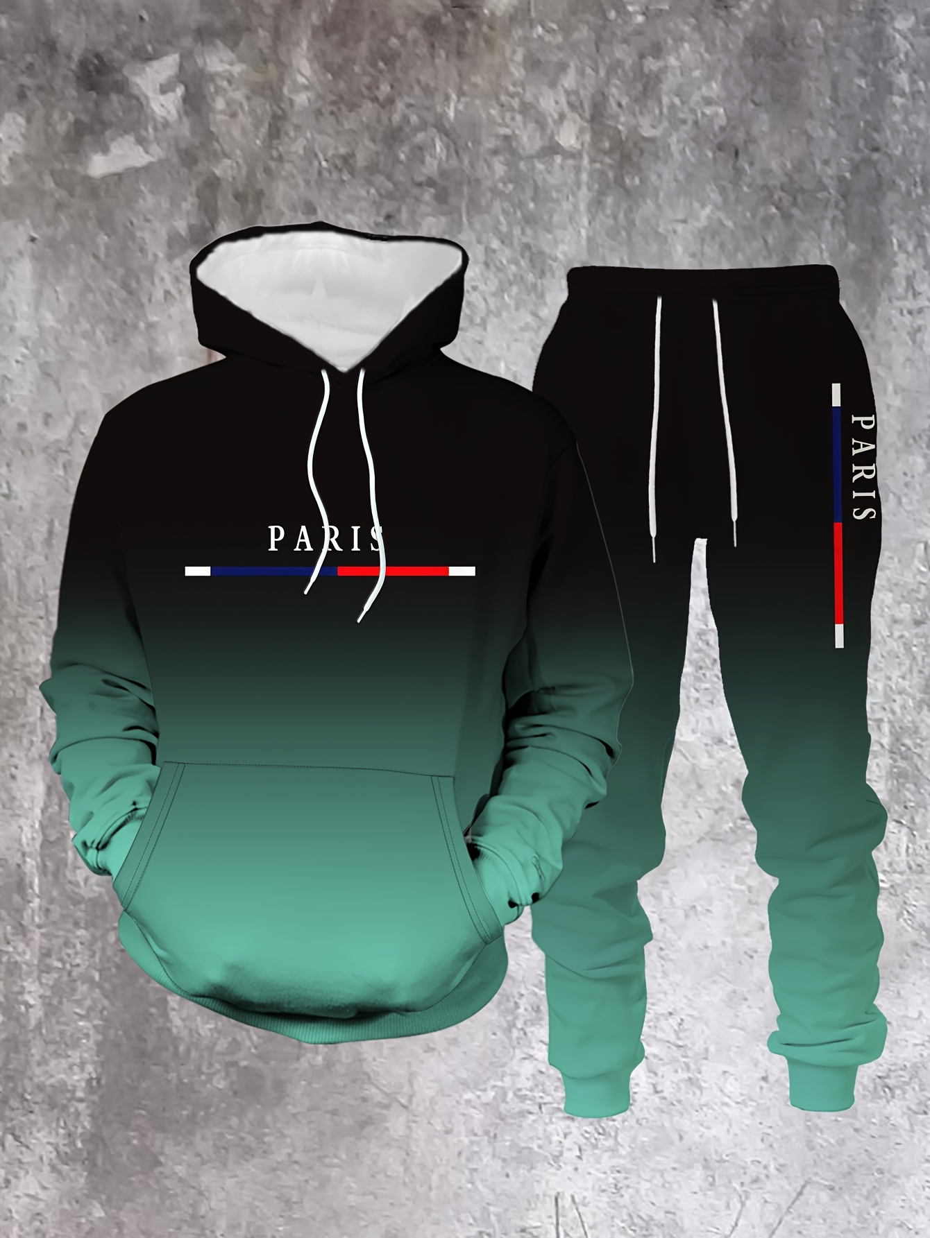 グラデーションカラーパリトラックスーツ衣装メンズストリートフ - Paris Fashion Men のレビューと価格