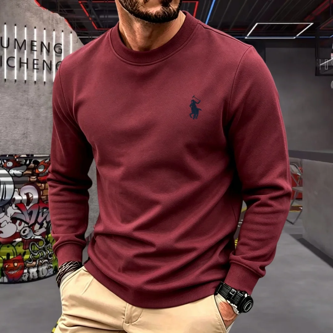 柔らかいコットン素材を使用した、高級ブランドのメンズ長袖ラウ - Fashion Mens Shirt のレビューと価格