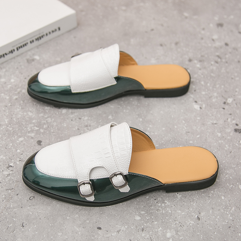 男ハーフスリッパシューズ男性用靴高級ローファーファッション  - Men'S Fashion Loafers のレビューと価格