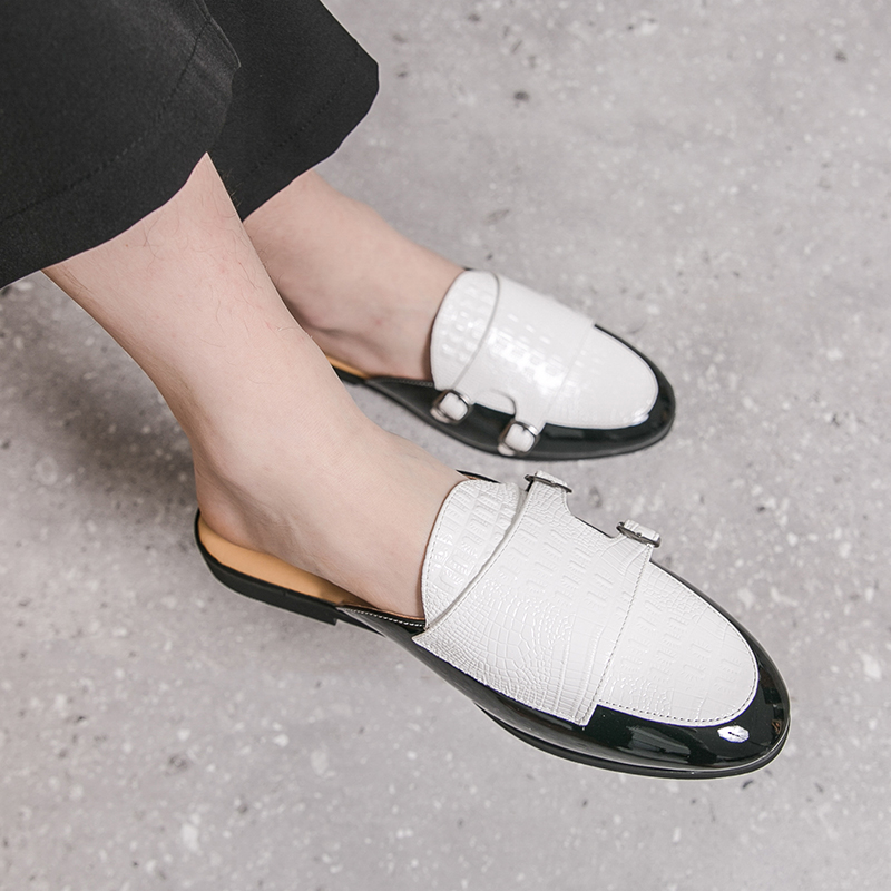 男ハーフスリッパシューズ男性用靴高級ローファーファッション  - Men'S Fashion Loafers のレビューと価格