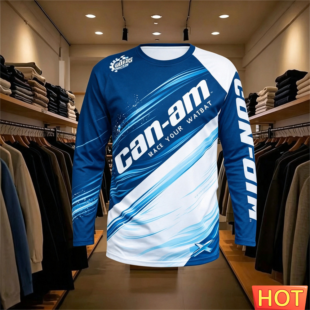 バイクレース用長袖ラウンドネックTシャツ、男女兼用、ファッシ - Men'S Fashion Essentials のレビューと価格