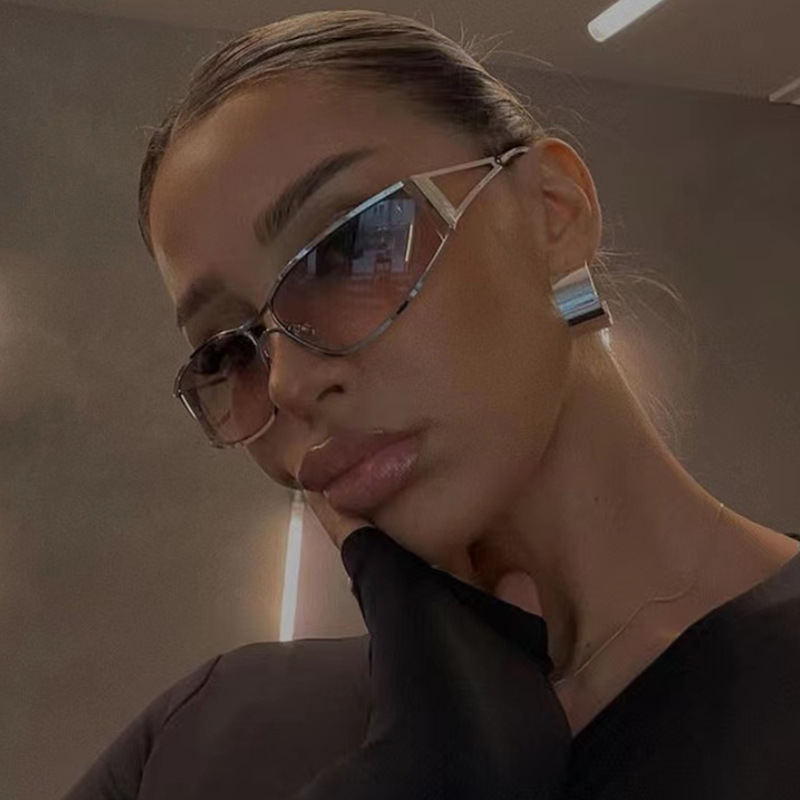 新作Y2Kサングラス 男女兼用 メタルブランド デザイナーグ - Men'S Fashion Glasses のレビューと価格
