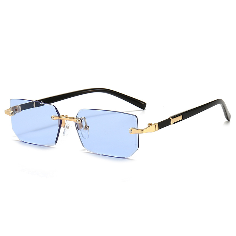 リムレス長方形サングラス ファッション レディース メンズ  - Men'S Fashion Glasses のレビューと価格