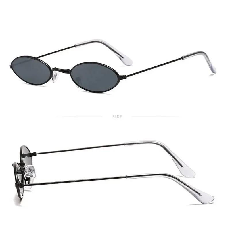レトロな小ぶりの楕円形サングラス。ヴィンテージ風のメタルフレ - Men'S Fashion Glasses のレビューと価格