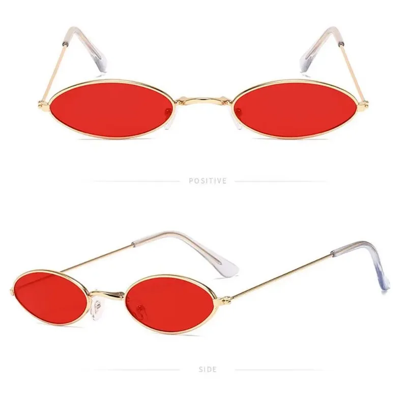 レトロな小ぶりの楕円形サングラス。ヴィンテージ風のメタルフレ - Men'S Fashion Glasses のレビューと価格